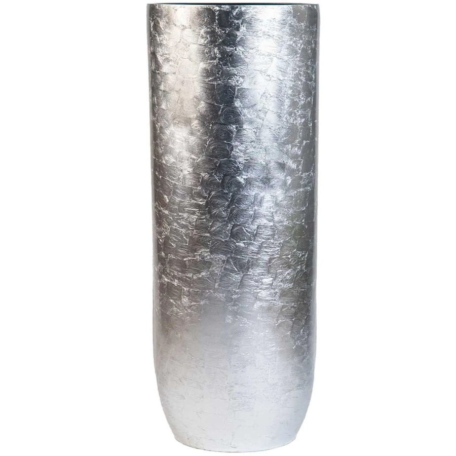 Vivanno Bodenvase Solerio in Blattsilber aus Fiberglas, B/T/H: 33 x 33 x 80 cm - Bild 2