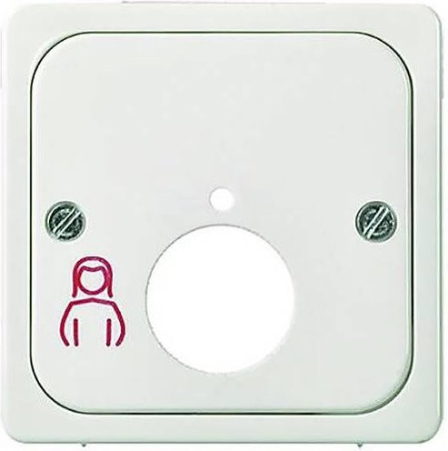Schneider Electric Monitorruftaster Zentralplatte in Weiß - Bild 1