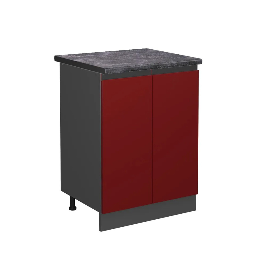 Vicco Küchenunterschrank R-Line Küchenkommode Rot/Anthrazit B: 60 cm, T: 60 cm, H: 81,6 cm - Bild 2