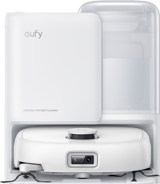 eufy Omni E25 Saugroboter mit Wischfunktion und App-Steuerung, weiß - Bild 1