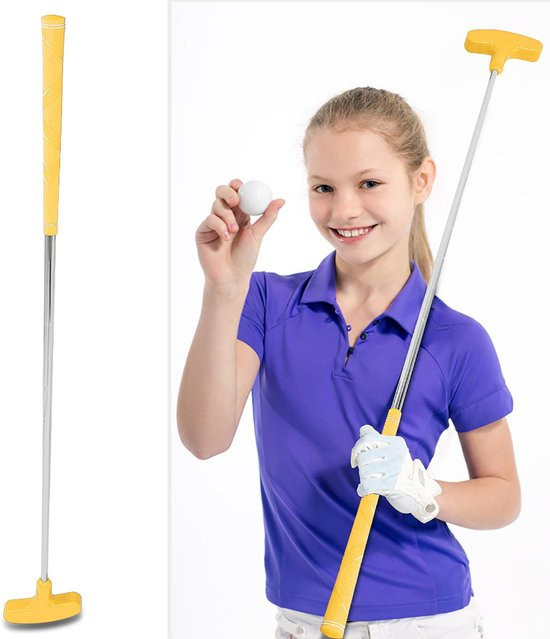 Fishine Mini Gummi Kopf Golf Putter, 24 Zoll, Gelb, beige - Bild 1