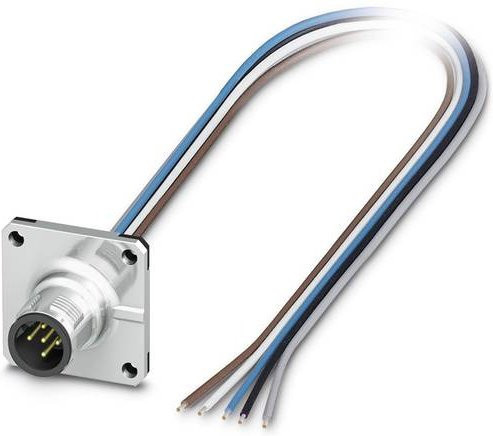 Phoenix Contact Sensor-Aktor-Einbausteckverbinder M12 Stecker in Silber, 5 Polzahl, 0,50 m Länge - Bild 1
