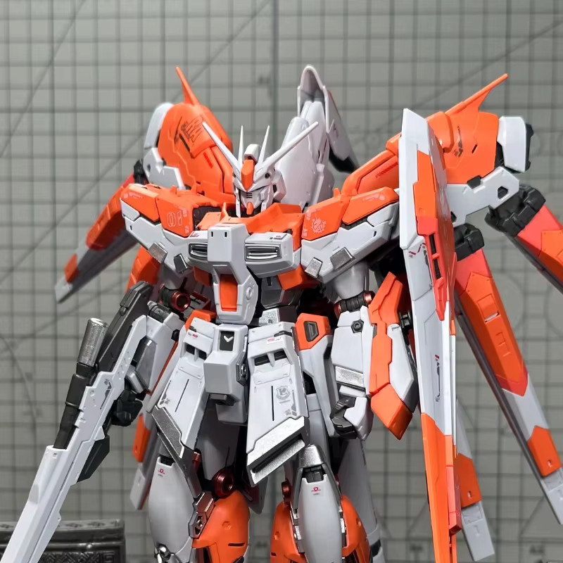 Bandai Rg 1/144 Orange Hi V Unit Modellbausatz, Gold, Kupfer, Silber, Metall - Bild 5