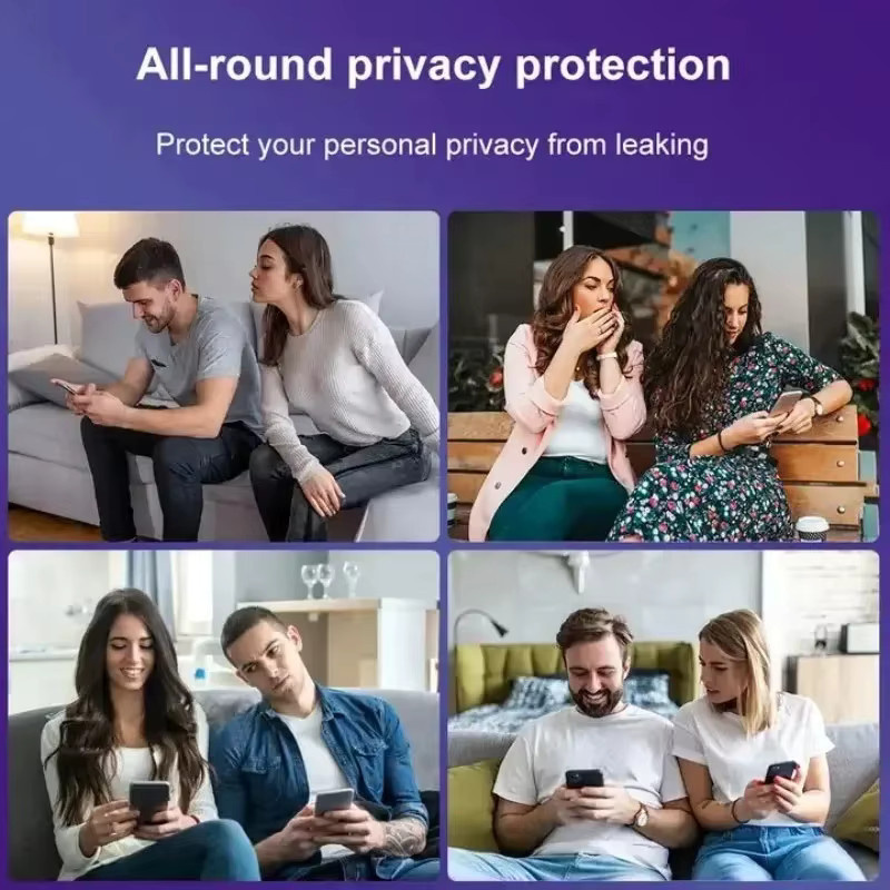 Lucu Vakker Sichtschutz-Displayschutzfolie für iPhone X XS Max XR 11 12 13 14 15 Pro Mini Plus Anti-Spy gehärtetes Glas im Set von 1 bis 4 Stück - Bild 6