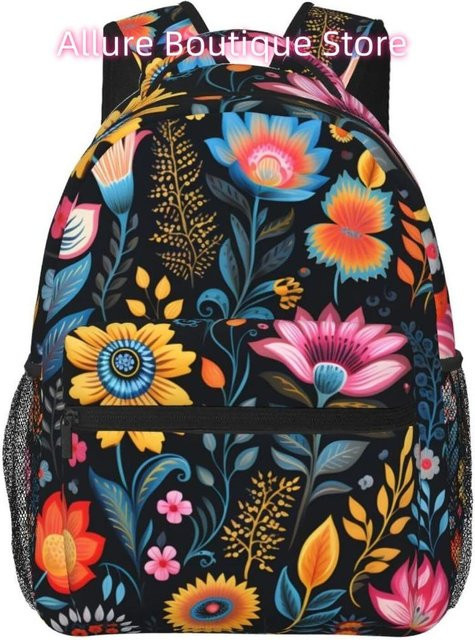 Great Bags Rucksack mit buntem Spritzkunstmuster in Grau als stilvolle Laptop- und iPad-Tasche mit Tragegurt und Taillenschutz - Bild 1