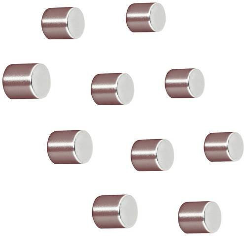 Sigel Magnet SuperDym C5 Strong Zylinder Silber Ø 10 mm x H 10 mm, 10 Stück - Bild 1