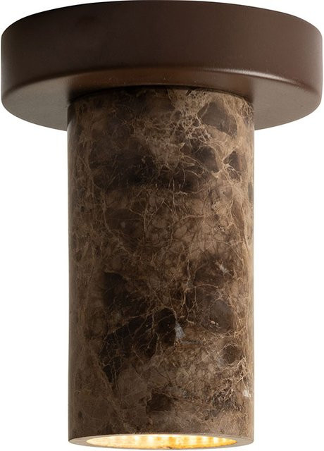 it´s about RoMi Tivoli Deckenleuchte aus braunem Travertin Naturstein für modernes Design - Bild 1