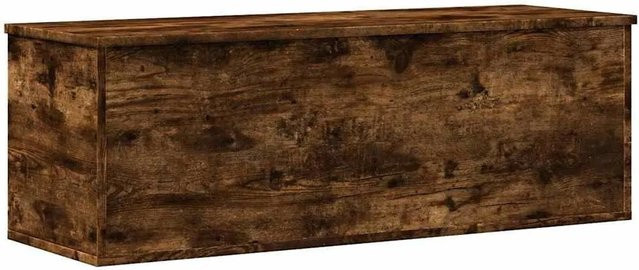 vidaXL Truhe aus Holzwerkstoff in Räuchereiche, Farbe: Braun, B/T/H: 102 x 35 x 35 cm - Bild 1