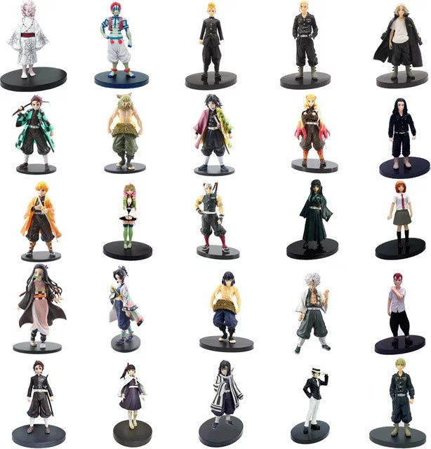Bandai Anime Figuren Set aus PVC mit Kamado Tanjiro, Nezuko, Zenitsu und Inosuke in Multicolor - Bild 1