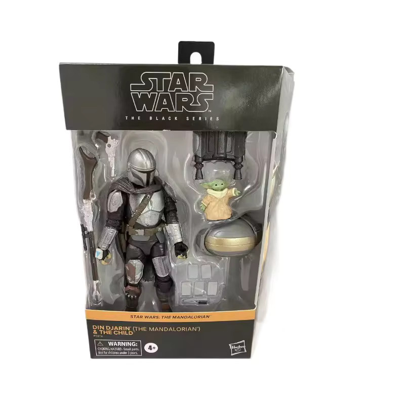 Bandai Star Wars The Mandalorian Baby Grogu Din Djarin Actionfiguren Set, ab 4 Jahren - Bild 2