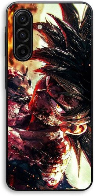 Maniacase Handyhülle für Samsung Galaxy A17 mit Dragon Ball Goku Fan Art Design in Schwarz und Multicolour - Bild 1