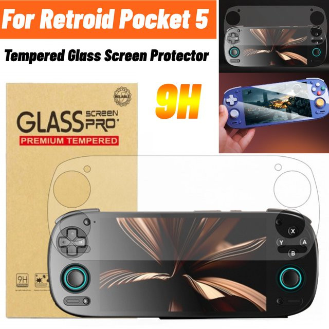 Retroid Pocket 5 Displayschutzfolie aus gehärtetem Glas, transparent - Bild 1