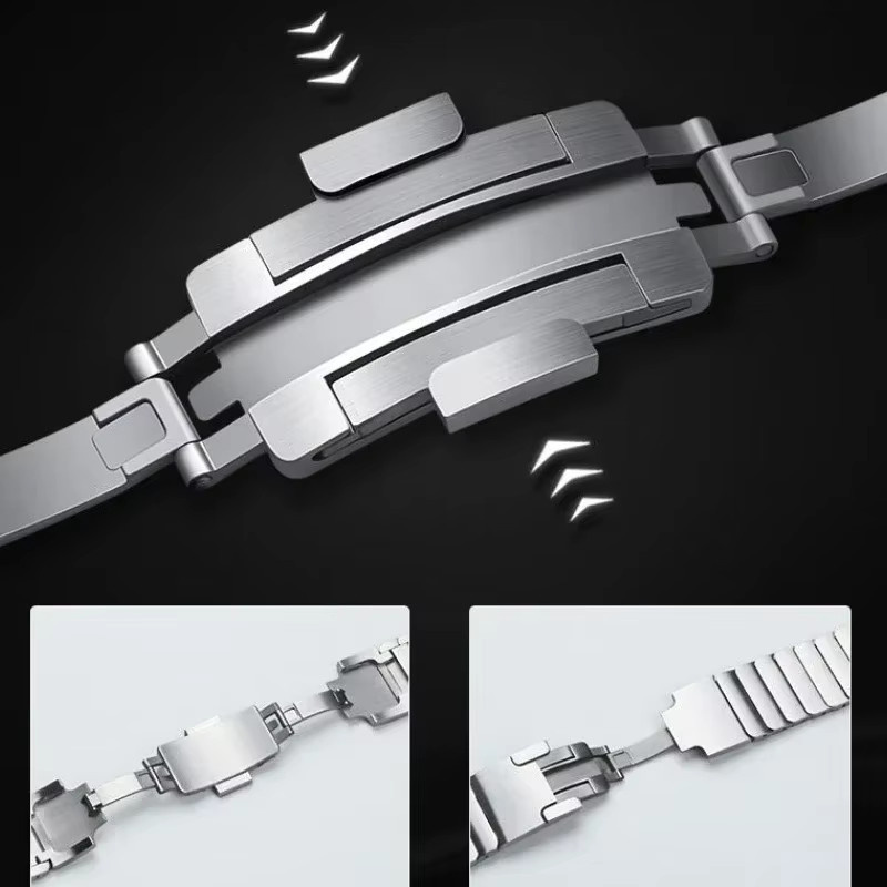 NORTH EDGE Uhrenarmband Edelstahl, 22 mm, Silber, Unisex - Bild 3