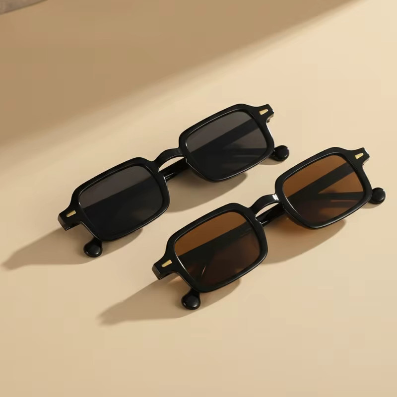 ZUIDID Sonnenbrille, rechteckig, Vollrand, Kunststoff, Unisex, schwarz - Bild 2