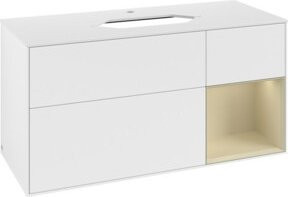 V&B Waschtischunterschrank Finion in Weiß lackiert, Breite: 120 cm, Tiefe: 50,1 cm, Höhe: 50,1 cm - Bild 1