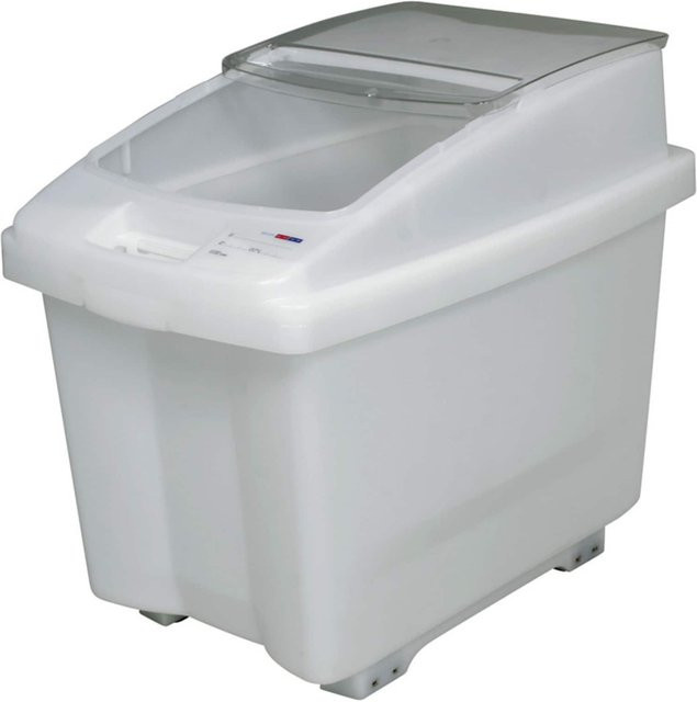 BRB Aufbewahrungscontainer aus Kunststoff, 80 Liter, transparent/weiß - Bild 1