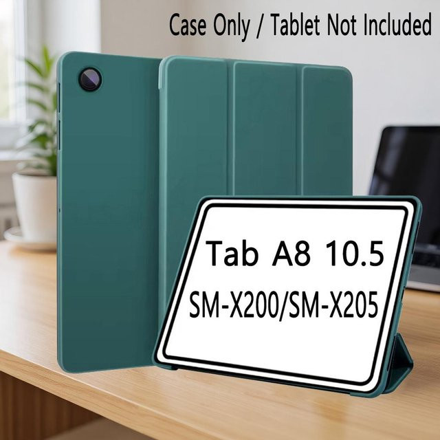 Samsung Tablet Hülle für Galaxy Tab A8 10,5 Zoll (SM-X200/X205/X207) in Grün mit Auto-Wake/Sleep Funktion - Bild 1