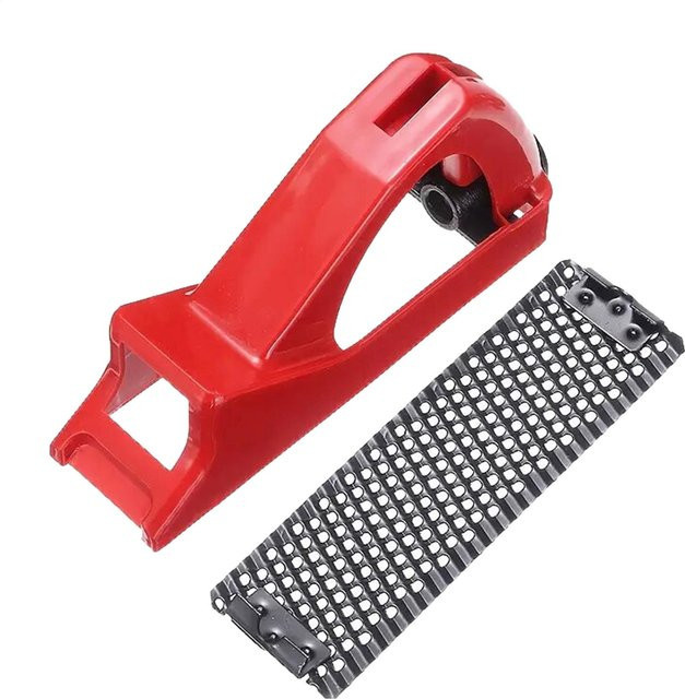 Ergonomische Gipskarton Raspel für Trockenbau und Holzbearbeitung in Rot - Bild 1