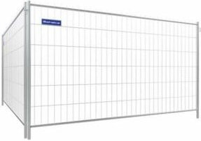 Schake Mobilzaun Standard aus verzinktem Stahl, Farbe: Grau, Höhe: 120 cm, Breite: 120 cm - Bild 1