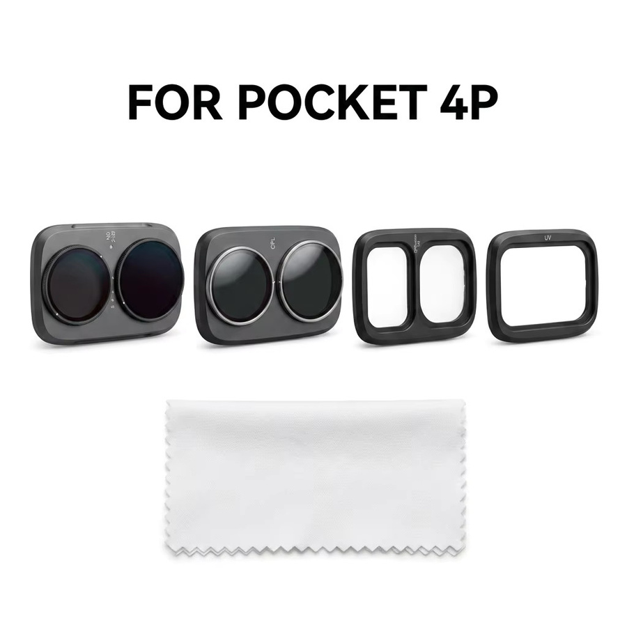 CPL VND Cool Rose Magnetisches Linsenfilter-Set für DJI OSMO Pocket 4P in Pink und Schwarz mit verstellbarem Filterrahmen - Bild 2