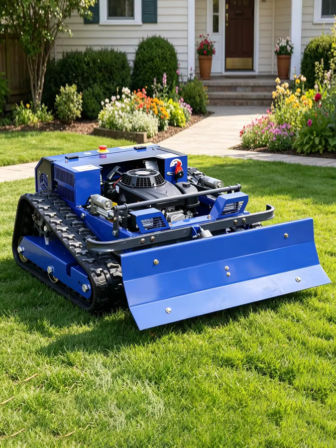 AIWEIYA Ferngesteuerter Benzin-Rasenmäher-Roboter in Blau, Automatischer Selbstfahrender Hangmäher für Profis - Bild 2