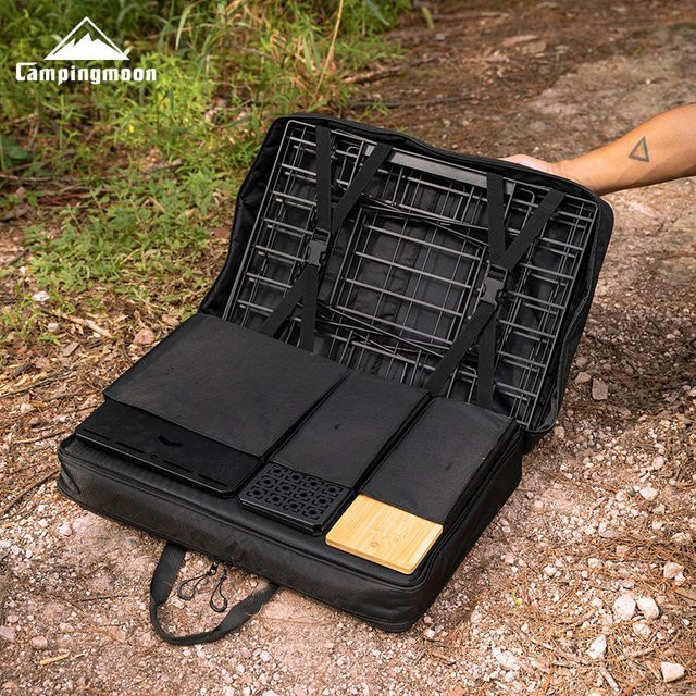 CAMPINGMOON BK-55 Doppel-Container in Schwarz für IGT-Ausrüstung mit hoher Kapazität und Doppelschicht-Verpackung - Bild 1