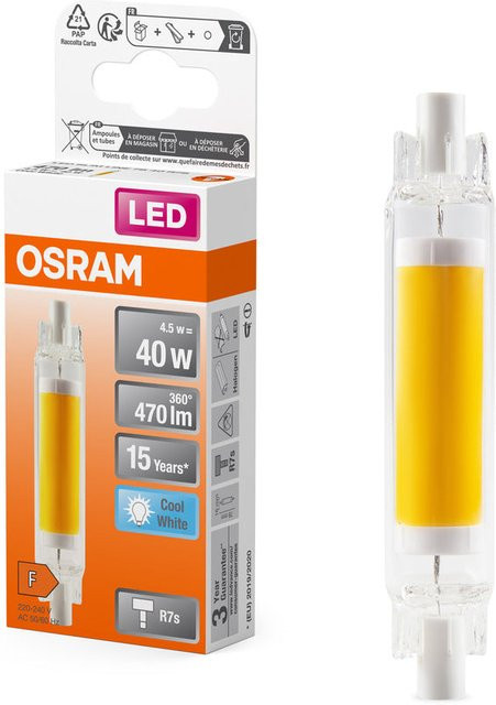 Osram LED Slim Line Lampe R7s, 4,5W, Kaltweiß 4000K - Bild 1