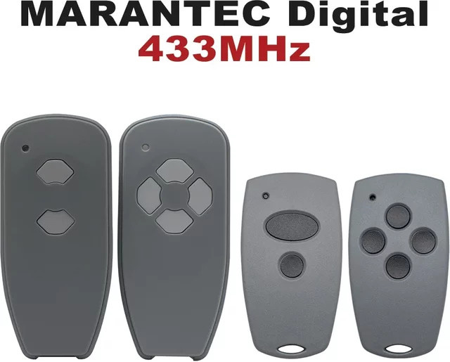 4er Set Marantec Fernbedienungen 433,92 MHz in Grau für Copy Digital 382 384 D302 D304 D313 D321 D323 Befehl 131 211 212 214 - Bild 1