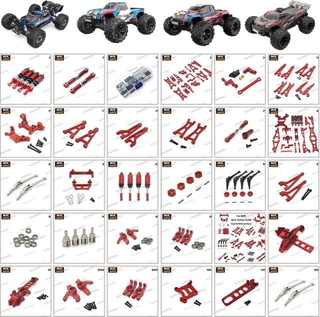 MJX Hyper GO, RC Auto Metall-Ersatzteilsatz, 1:16, Zubehör - Bild 1
