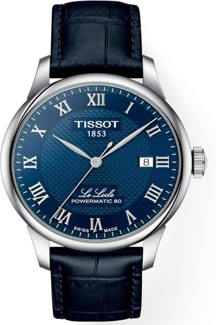 Tissot Herrenuhr Automatik, Edelstahl, 39 mm, Leder, Blau - Bild 1