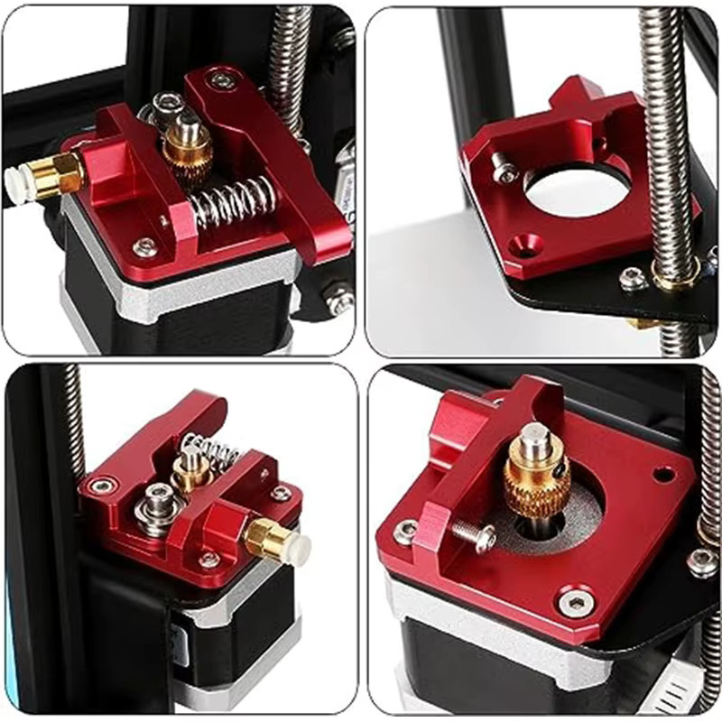 Creality Aluminium Upgrade Bowden Extruder MK8 Drive Feed Kit für FDM 3D Drucker in Rot - Bild 3