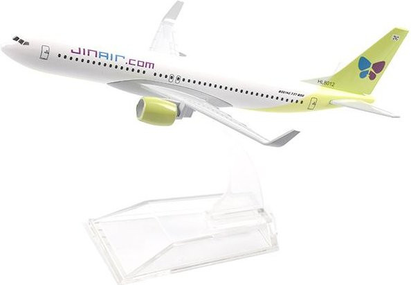 Jason Tutu Koreanische Jinair Boeing 737 Flugzeugmodell, 1:400, Metall, ab 14 Jahren - Bild 1