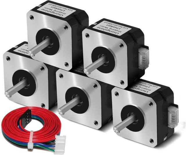 17HS4023 Nema17 Schrittmotor für Titan Extruder, 4-Leiter 42mm Motor in Schwarz, passend für TT-5,5 Graviermaschinen und 3D-Drucker - Bild 1