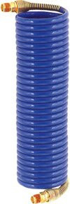 Riegler Spiralschlauch aus Nylon mit Verschraubung, Farbe Blau, R 1/8, Durchmesser: 4,7 x 3,1 mm, Länge: 10,0 m - Bild 1