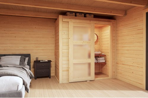 LASITA MAJA Gartenhaus Zubehör Domeo für Gartenhaus Domeo in Braun - Bild 1