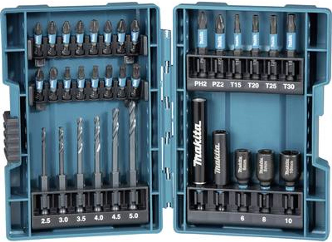Makita Impact Black Bohrer- und Bit-Set B-66896, 33-teilig, Schwarz - Bild 2