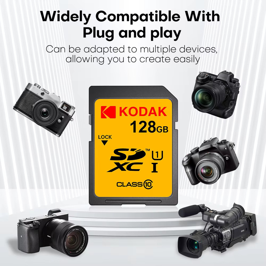 Kodak SDXC Speicherkarte Klasse 10 U1 V30 Hochgeschwindigkeits-Flashkarte für DSLR-Kameras mit 32 GB - Bild 4