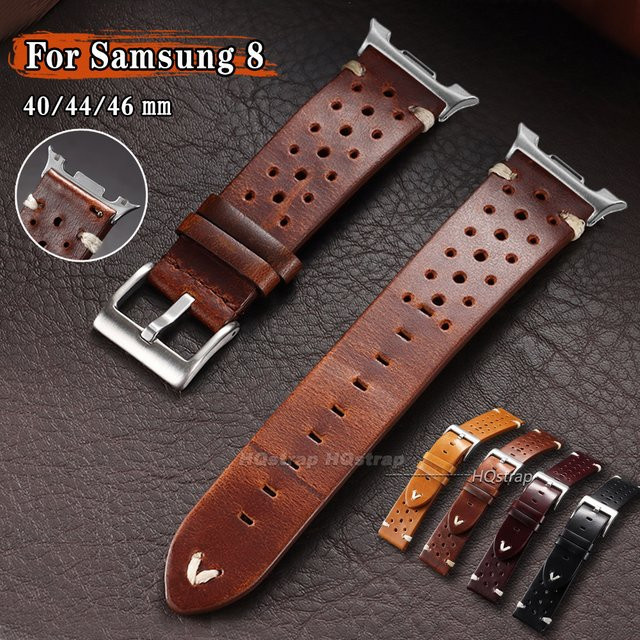 HQstrap Uhrenarmband Leder, Vintage, Unisex - Bild 1