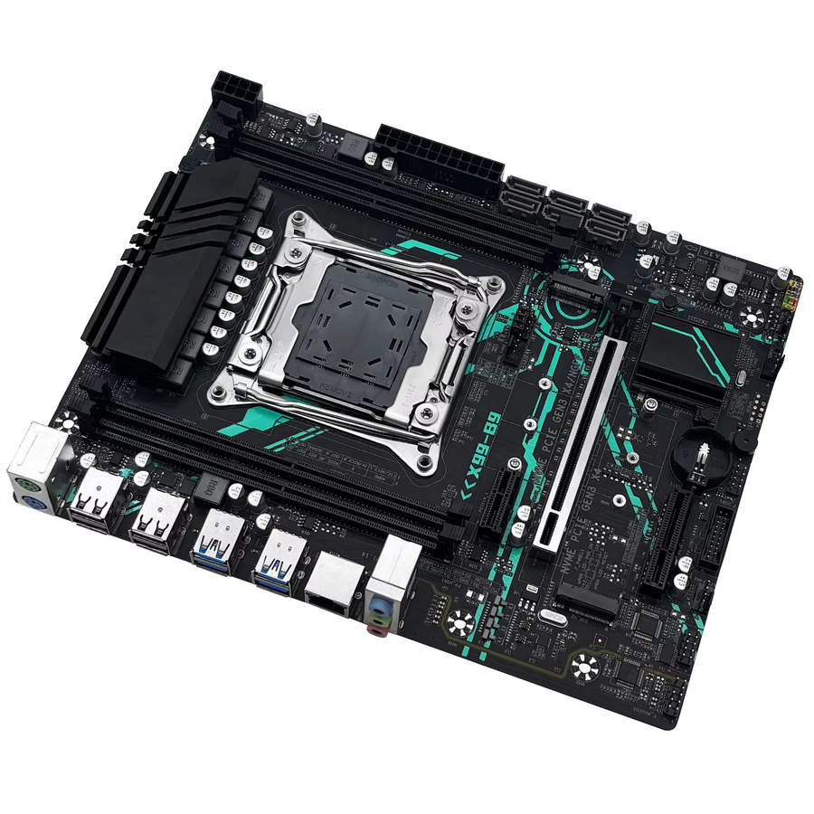 MACHINIST X99 B9 Motherboard mit C612 Chipset, LGA 2011-3 Sockel, optionales Kit mit Xeon E5 2680 V4 Prozessor und 16 GB DDR4 RAM, Schwarz - Bild 3