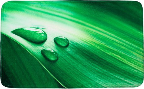 Sanilo Badteppich Green Leaf, grün, Polyester, B/T: 50 x 80 cm - Bild 1