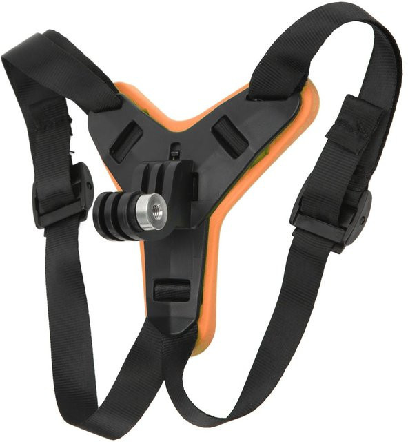 3CZY Motorradhelm-Kamerahalter mit rutschfestem Kinnriemen in Schwarz für GoPro 5 6 7 - Bild 1