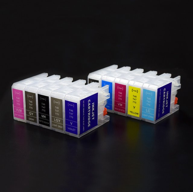 Epson T46S T47A Nachfüllbare Tintenpatrone ohne Chip für SureColor SC-P700 und SC-P900 Drucker - Bild 1