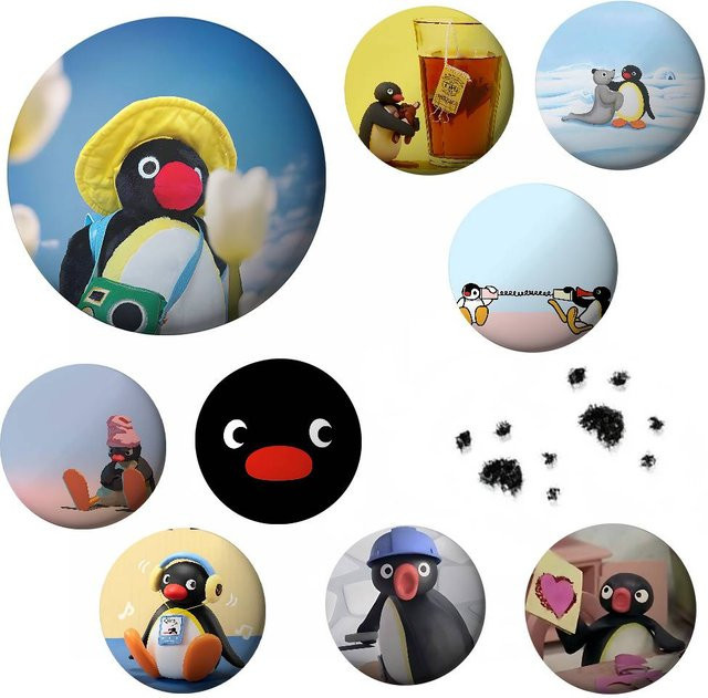 Pinguin Anstecknadel, Metall, Bunt, Unisex - Bild 1