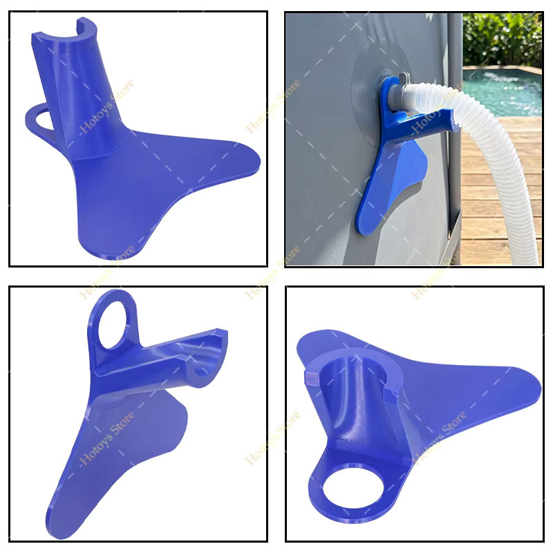 3D-gedruckter Schwimmbad-Rohrhalter aus Kunststoff zur Schlauchstütze und Befestigung von Bodenpool-Wasserauslassrohren zur Vermeidung von Durchhängen - Bild 3