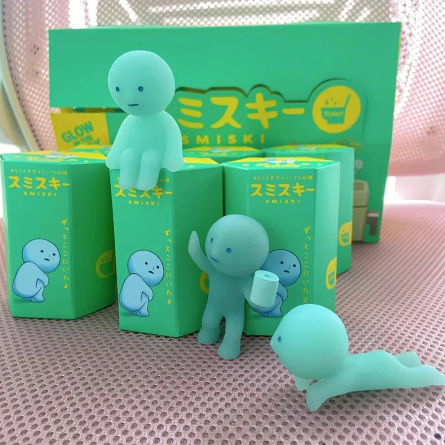 Smiski Toiletten Nachtleuchtende Figuren Blind Box Set ab 14 Jahren - Bild 2