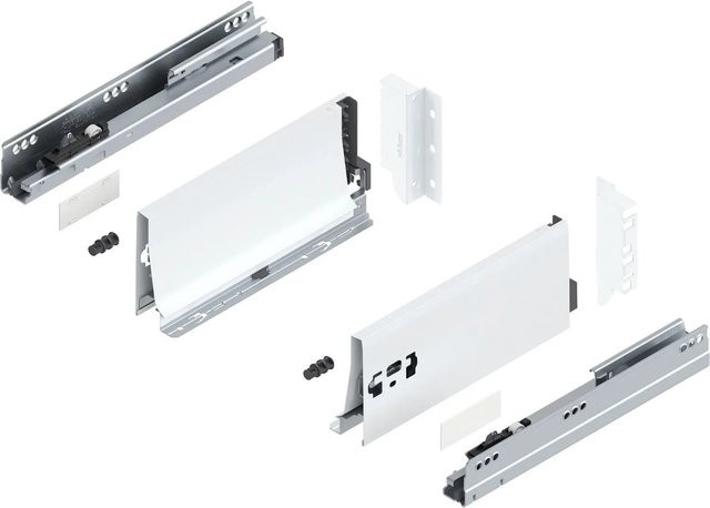 Blum Tandembox antaro K Vollauszug Blumotion Seidenweiß 270 mm 30 kg 1 Paar - Bild 1