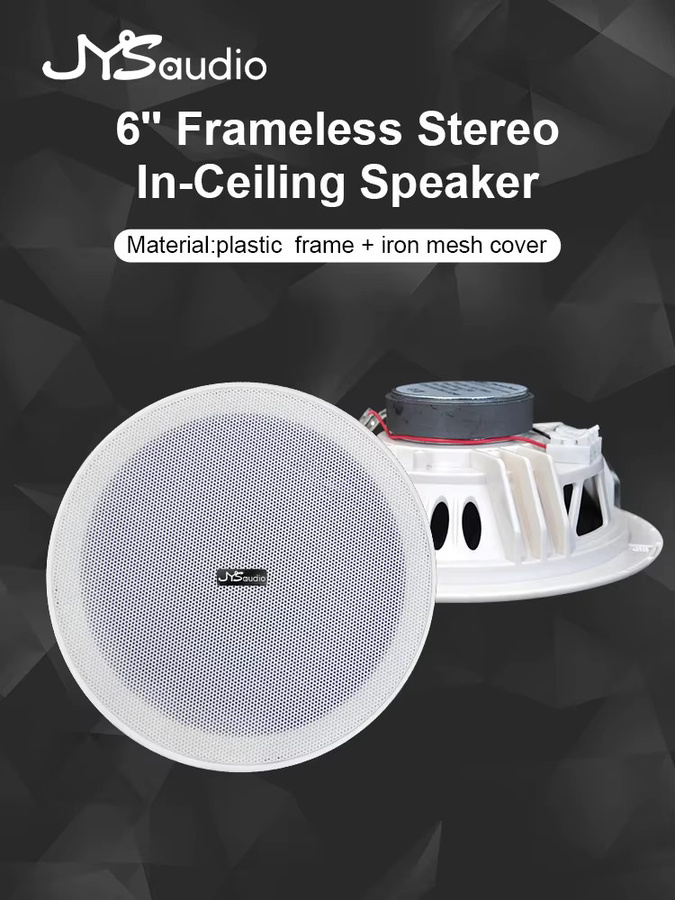 JYSaudio Just Your Sound 6-Zoll Passiv-Deckenlautsprecher in Weiß mit 15 W für Heimkino und öffentliche Beschallung - Bild 3