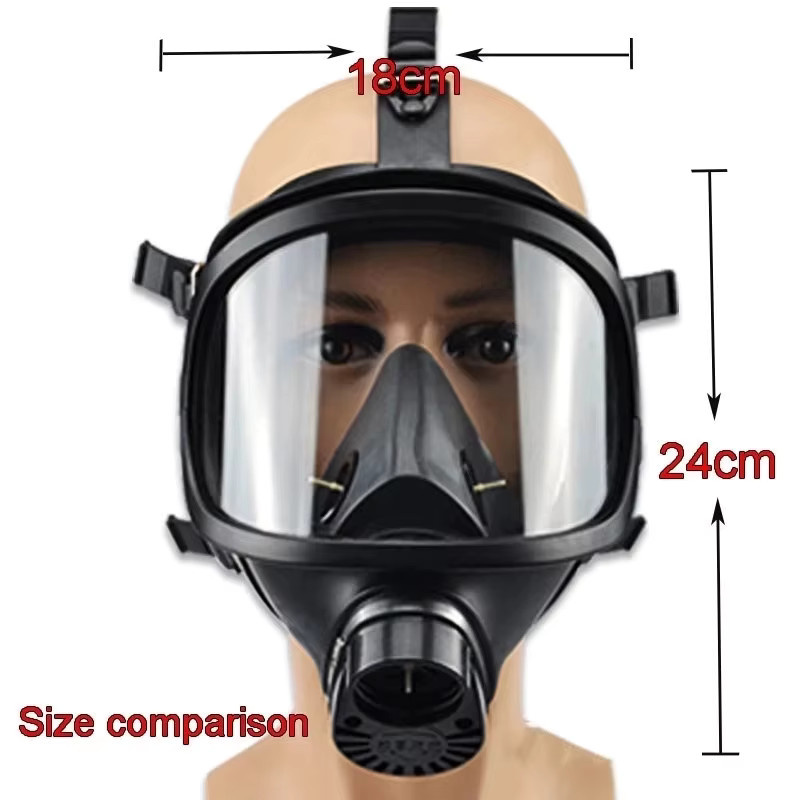 AnruiGe PROTECT Chemische Atemschutzmaske MF14 Vollgesichtsmaske in Schwarz - Bild 2