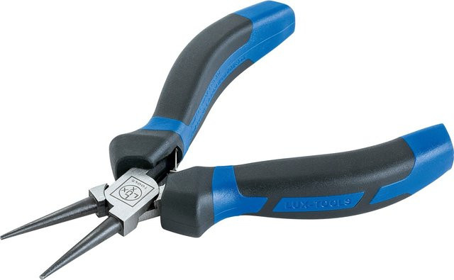 LUX-TOOLS Rundzange aus Stahl in Blau, Länge: 120 mm - Bild 1