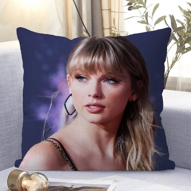 GUOYU HOMEDECOR Taylor Swift Kissenbezug, Blau, Polyester, B/H: 50,8 x 50,8 cm - Bild 1